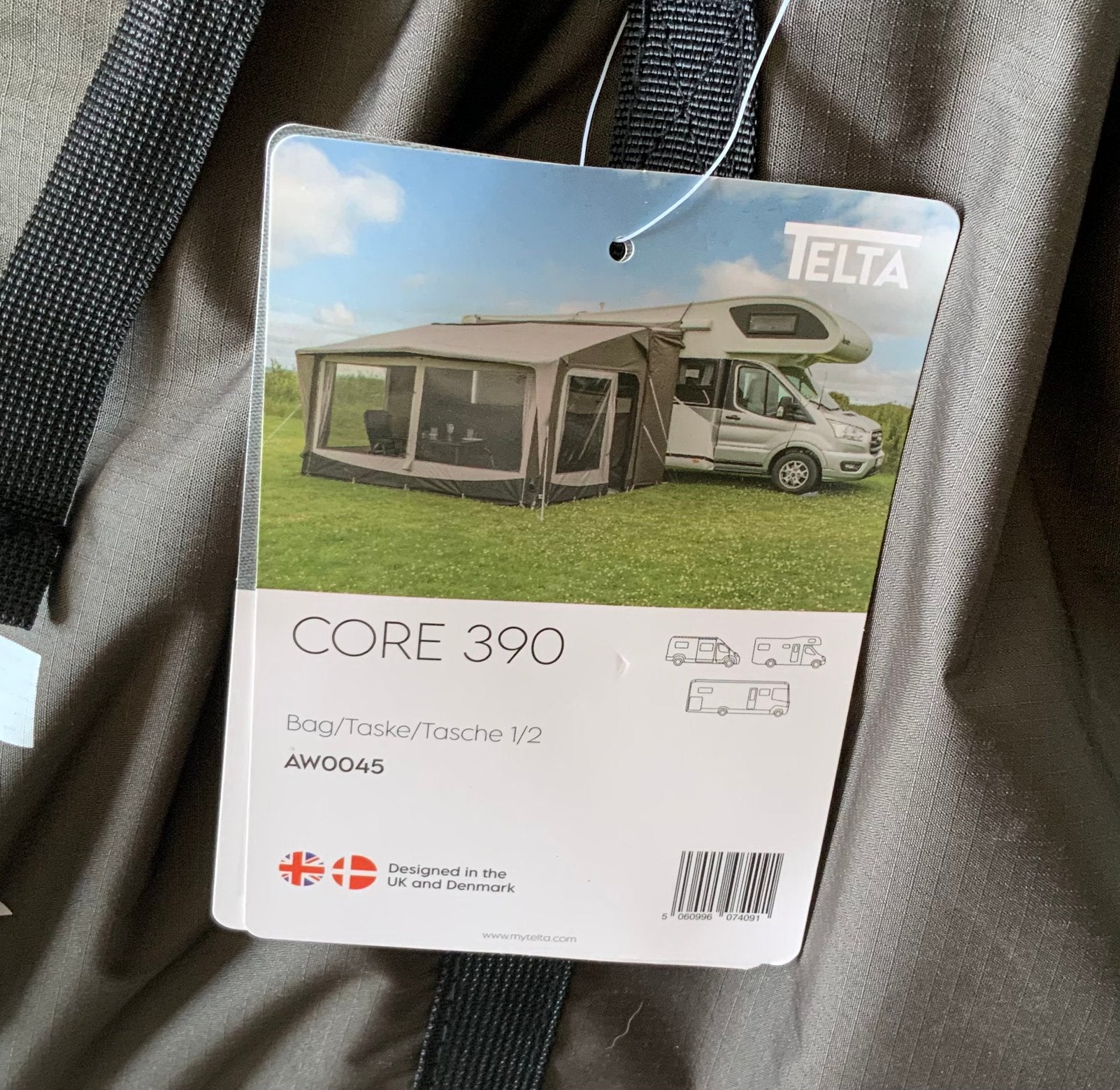 Telta Core 390 drive away campertent, Caravans en Kamperen, Ophalen, Nieuw