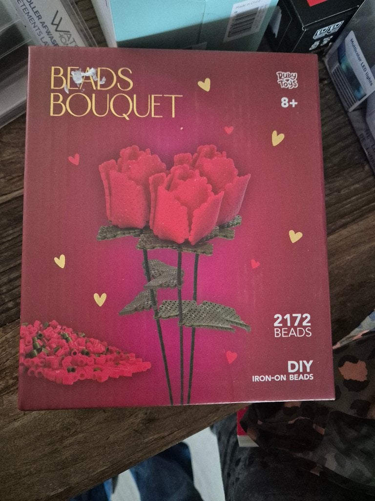 Beads Bouquet IJzer opkralen Knutselset Rozen strijk kralen, Nieuw, Meerkleurig, Kunststof, Overige merken
