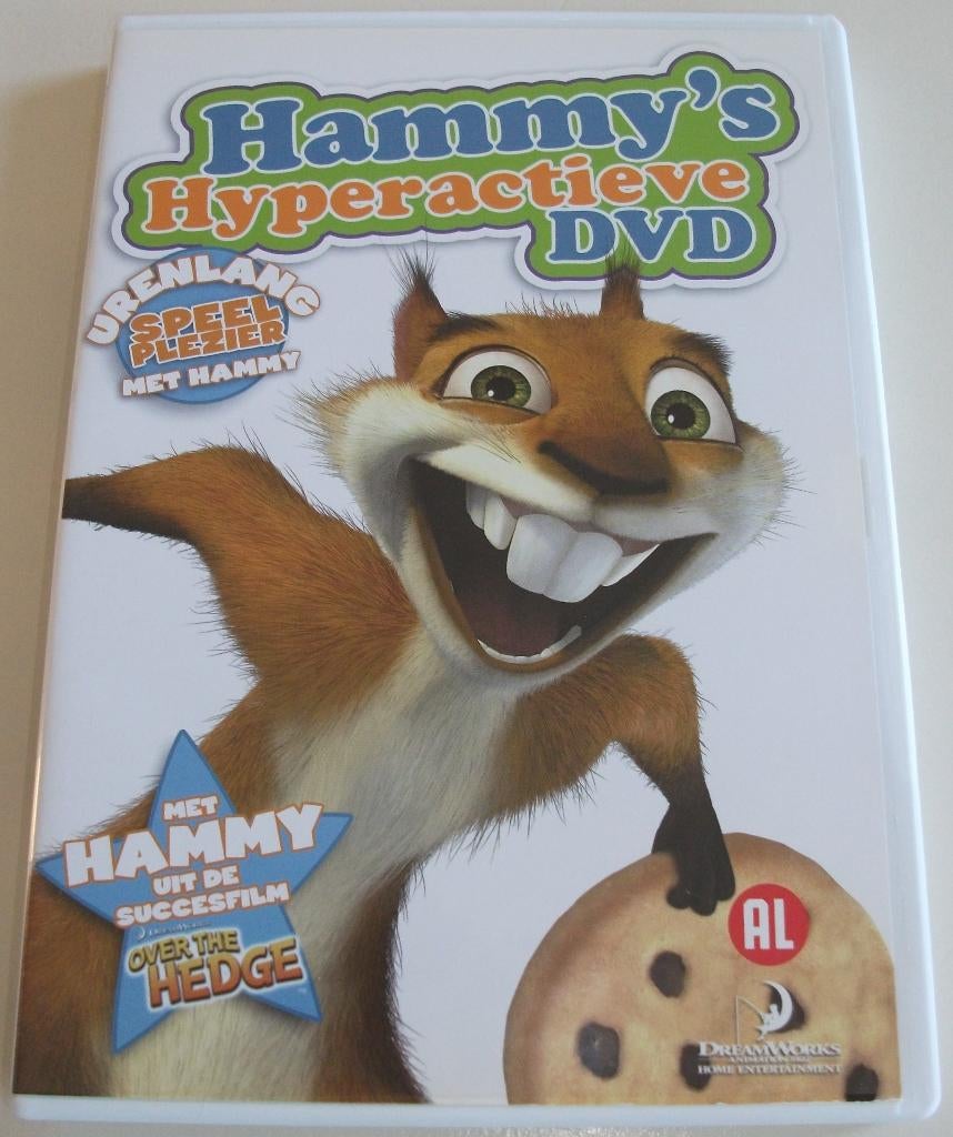 Dvd *** HAMMY'S HYPERACTIEVE DVD ***, Alle leeftijden, Overige genres, Ophalen of Verzenden, Zo goed als nieuw