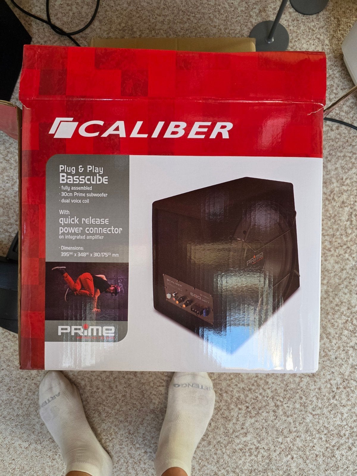 Caliber BC112SA Plug & Play Basscube Subwoofer 600W, Auto diversen, Ophalen, Zo goed als nieuw