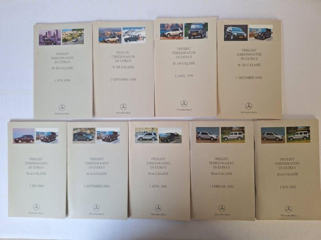 9 Mercedes terreinwagens M-klasse 163 en G-klasse 463 en 461, Ophalen of Verzenden, Zo goed als nieuw, Mercedes
