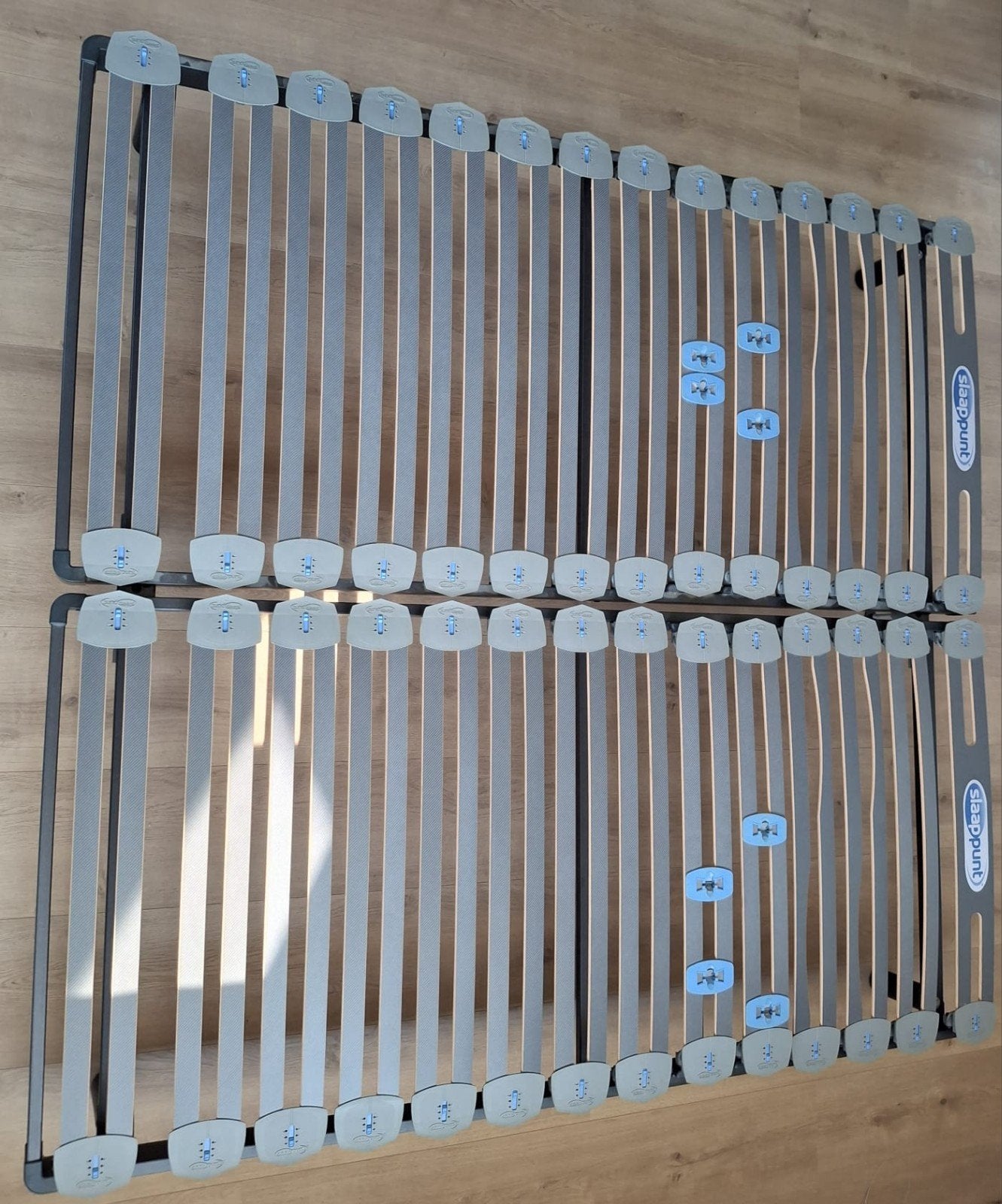 Slaappunt lattenbodems, 180x200 of 2x 90x200, Ophalen, Zo goed als nieuw, Tweepersoons, 180 cm