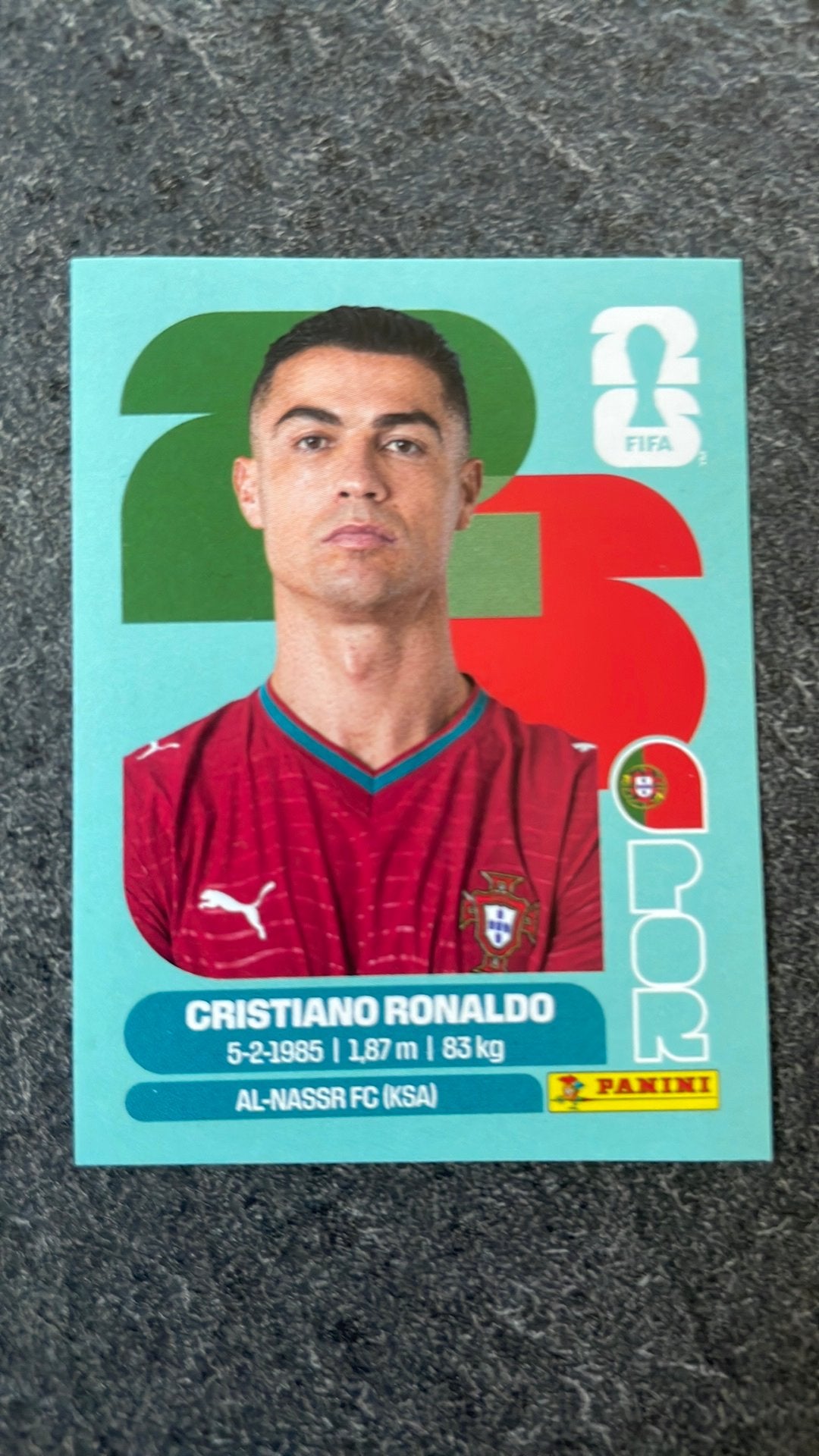 Panini WK 2026 stickers - Cristiano Ronaldo, Verzenden, Zo goed als nieuw, Sticker