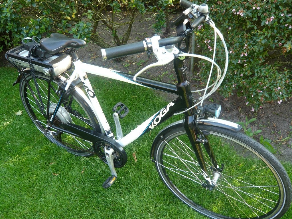 Mooie aluminium 28"-57 cm KOGA E-LIGHT ion 36volt, Gebruikt, Versnellingen, 57 tot 61 cm, Ophalen