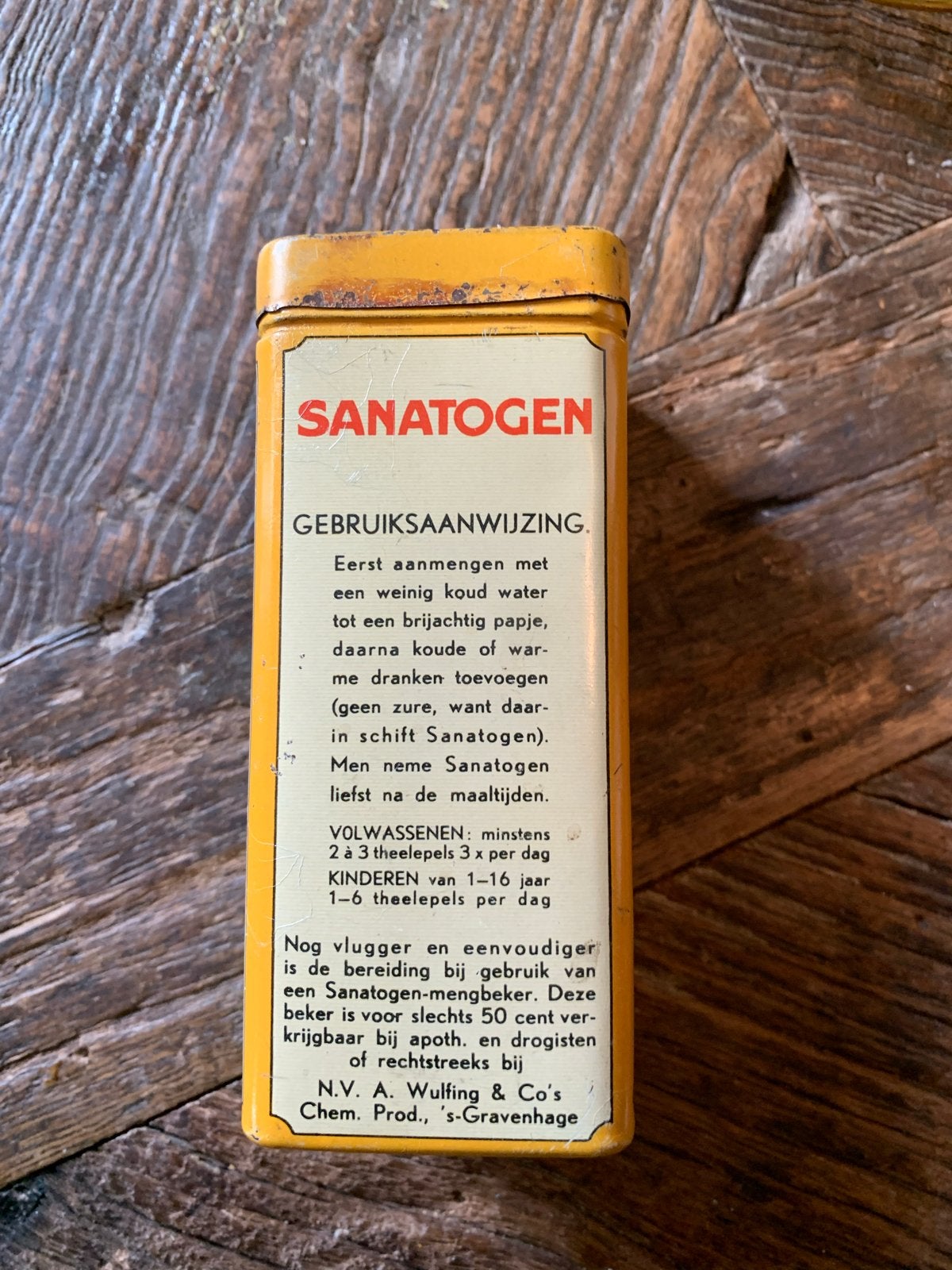 Zeldzaam Sanatogen blik - Het zenuwsterkend voedsel, Verzamelen, Ophalen of Verzenden, Gebruikt, Overige, Overige merken
