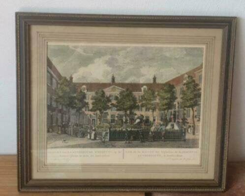 orig. gravure 1783 Luthersche Weeshuys Amsterdam H. Schouten, Ophalen