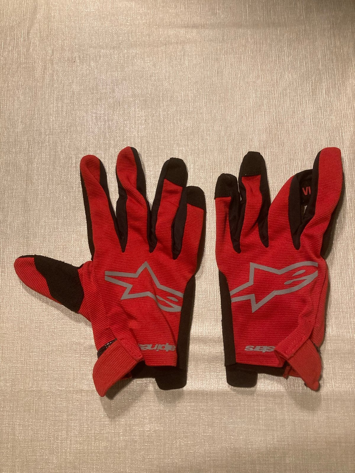 Alpinestars motorcross handschoenen - Rood/Zwart - Maat XL, Ophalen of Verzenden, Tweedehands, Heren, Handschoenen