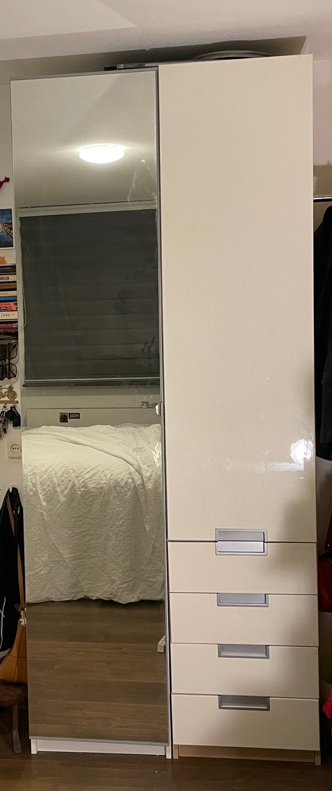 IKEA Pax kast deuren - spiegel - lades, Ophalen, Gebruikt, 200 cm of meer, 50 tot 100 cm