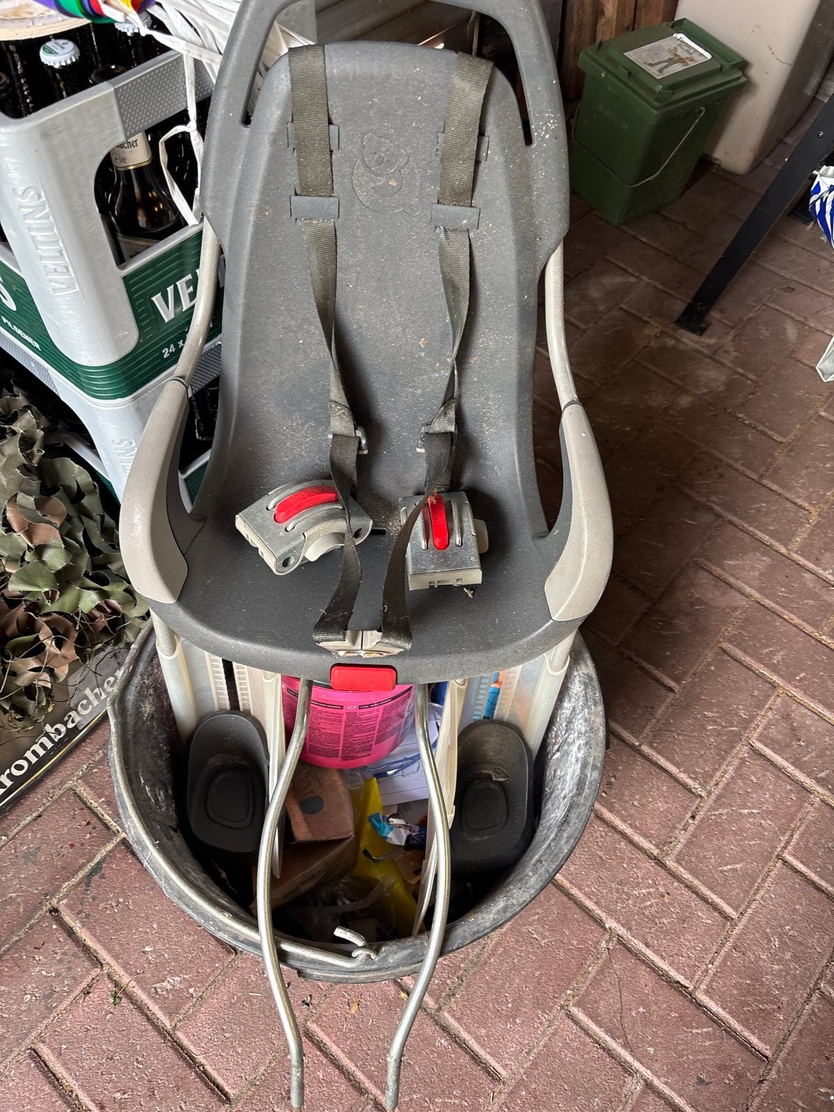 Gebruikt fietsstoeltje voor achterop de fiets, Ophalen, Achterzitje, 9 t/m 18 kg, Gebruikt