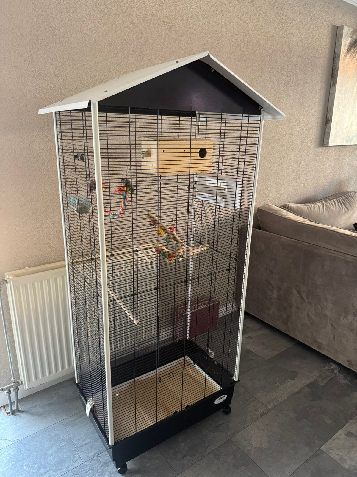 Vogel kooi, Dieren en Toebehoren, Ophalen, Zo goed als nieuw, Metaal, Vogelkooi