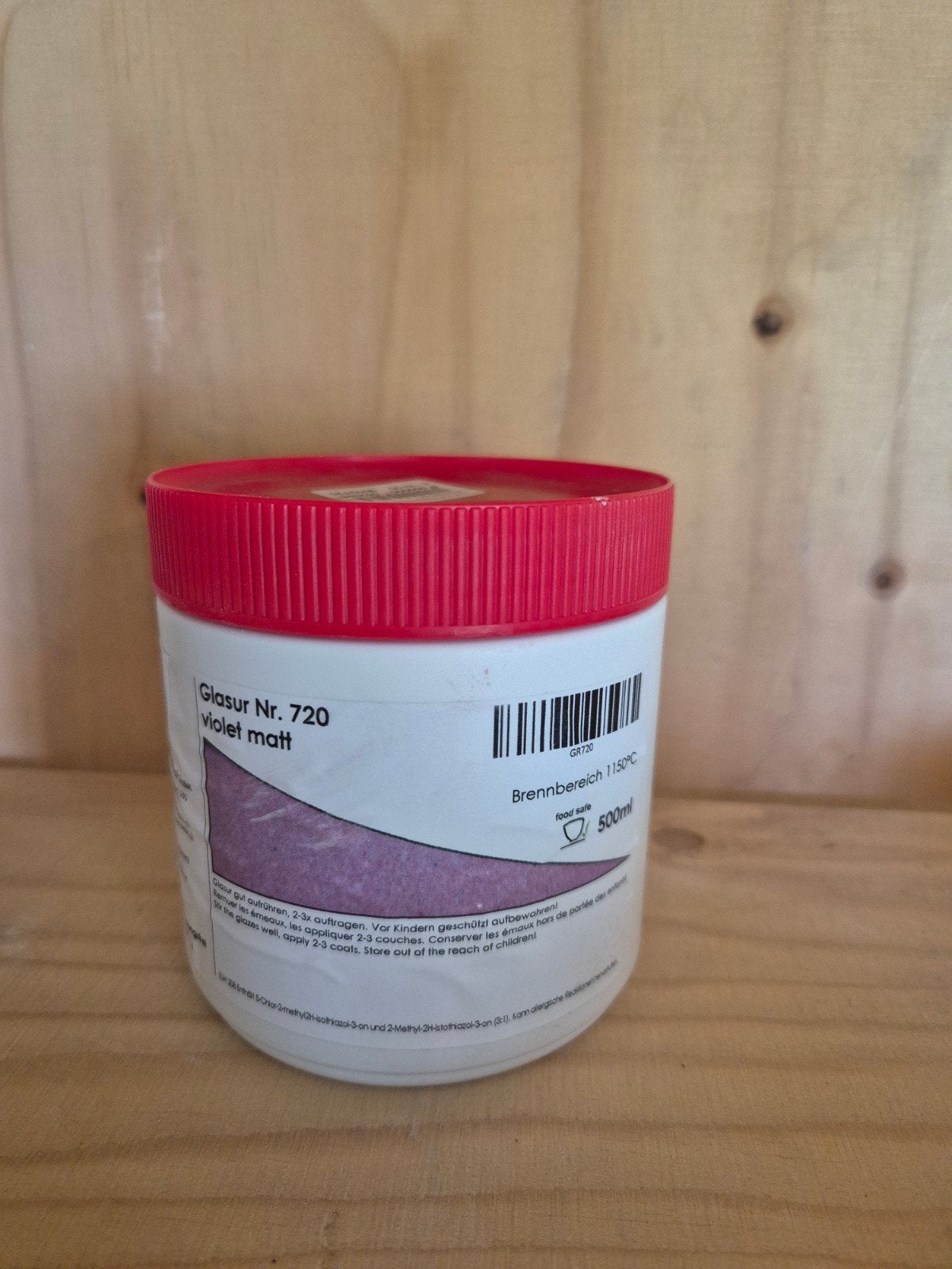Keramiek glazuur ROK violet matt, Ophalen of Verzenden, Zo goed als nieuw