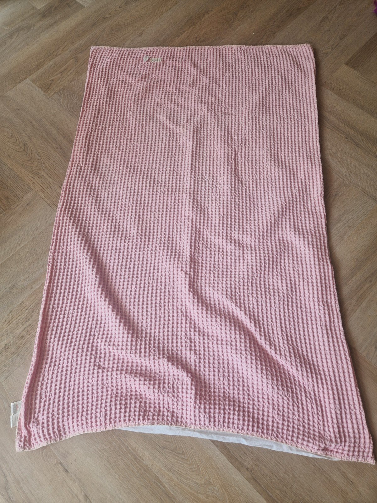 Koeka deken wafelstof roze, Wasbaar, Gebruikt, Koeka, Ophalen of Verzenden