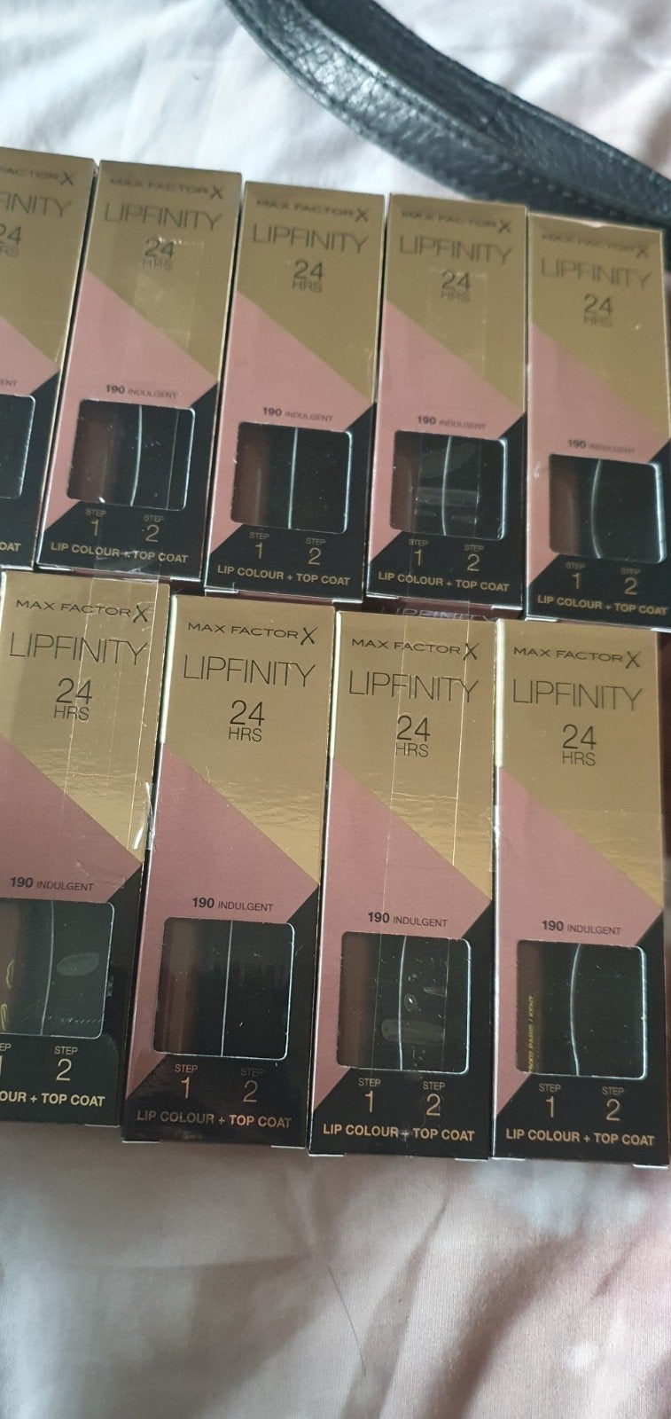 10x Max Factor Lipfinity 24 Hrs - 190 Indulgt (zonder topco, Verzenden