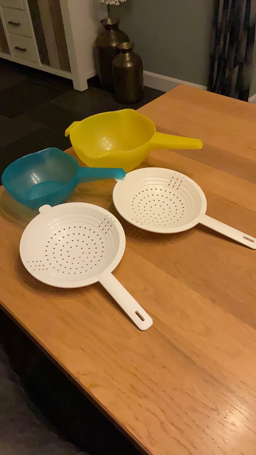 Tupperware hand vergieten, Ophalen of Verzenden, Zo goed als nieuw, Blauw, Overige typen