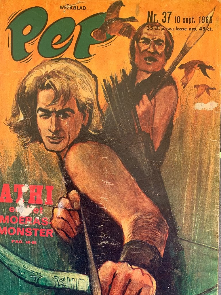 Weekblad PEP  NR. 37 - 10 september 1966, Boeken, Eén stripboek, Ophalen of Verzenden, Gelezen
