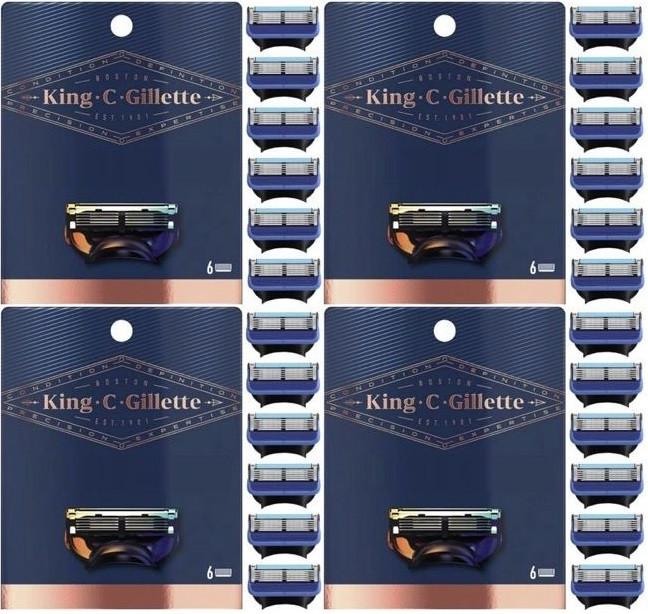 King C. Gillette Scheermesjes 24 stuks Fusion 5, Ophalen, Nieuw, Gehele gezicht
