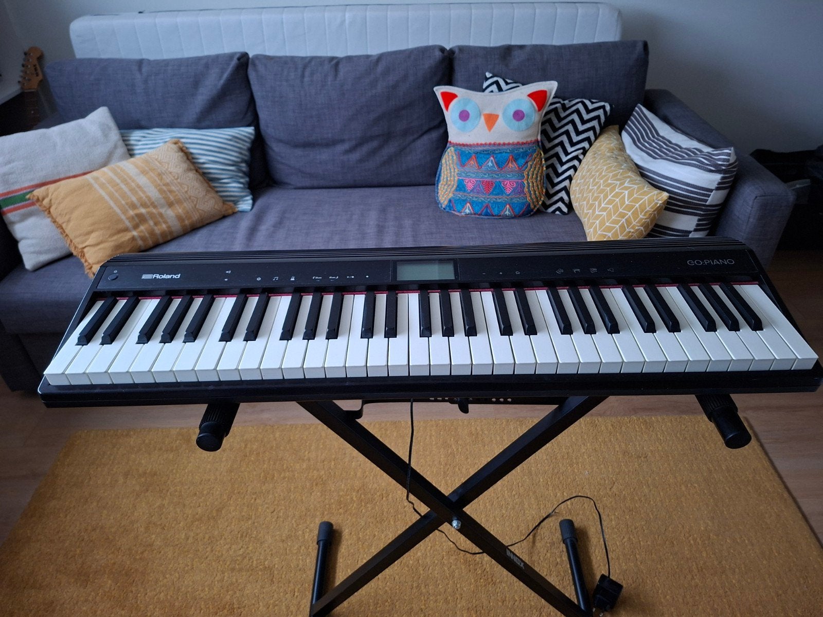 Roland GO:PIANO GO-61P Digitale Piano met Innox standaard, Ophalen, Zwart, Digitaal, Zo goed als nieuw