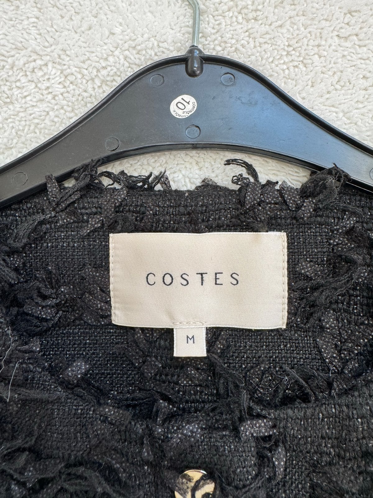 Costes Zwart Jasje met Korte Mouwen Maat M, Kleding | Dames, Maat 38/40 (M), Zwart, Ophalen of Verzenden, Zo goed als nieuw
