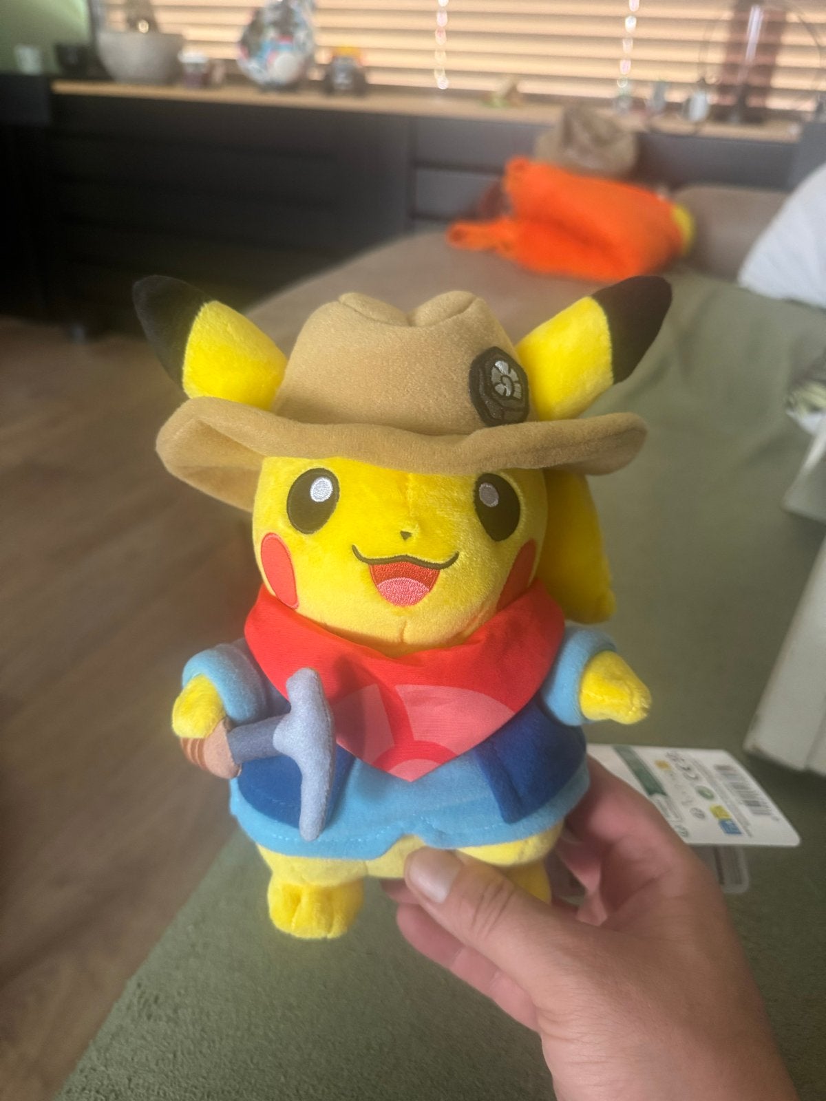 Pokémon Fossil Museum: Excavator Pikachu Pluche, Ophalen, Muis, Geel, Nieuw