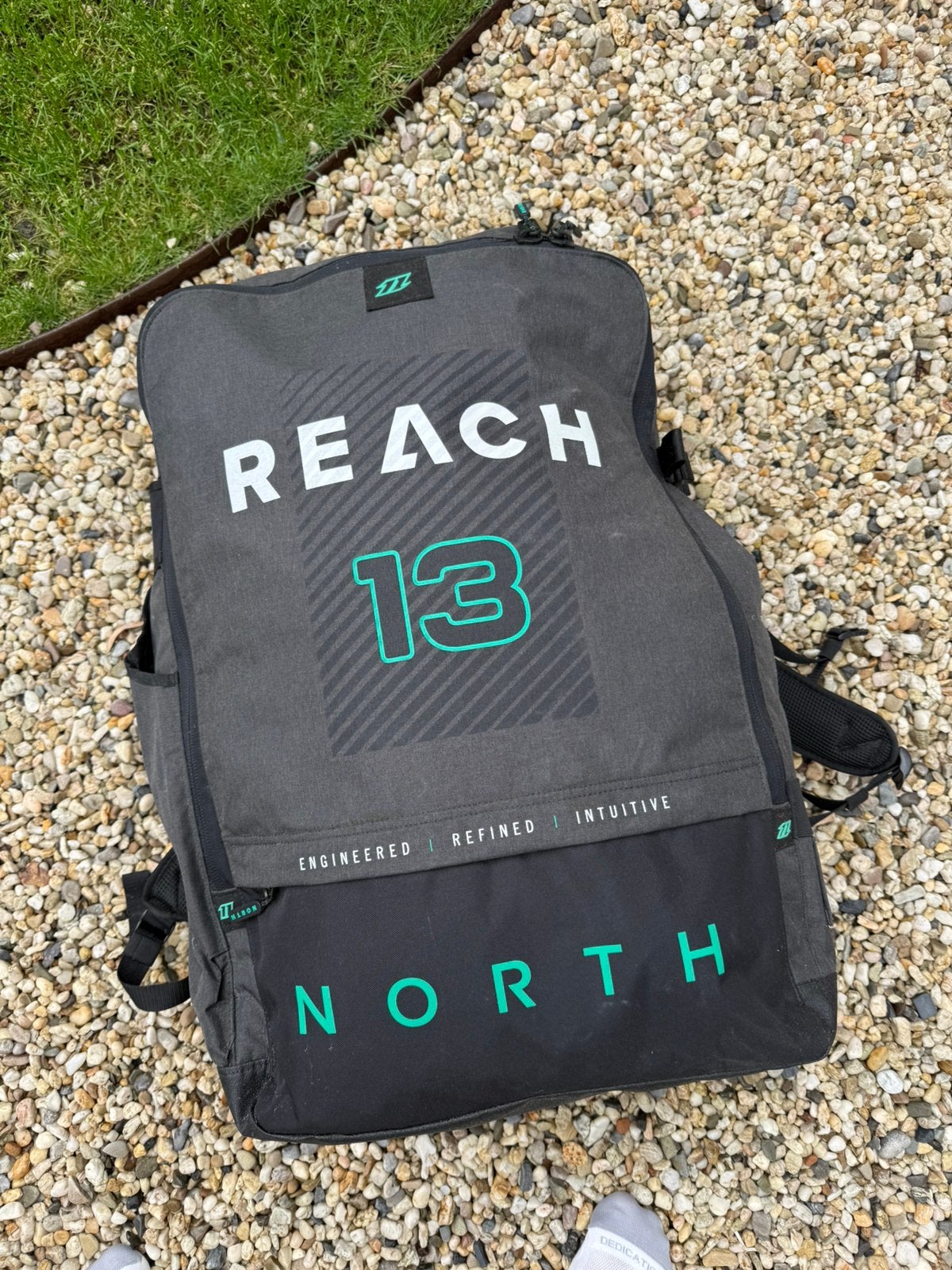 Kite North Reach NIEUW /13m +10m + 7m + harnass + board+bars, Watersport en Boten, Kitesurfen, Geen board, Ophalen, Nieuw, 10 m²