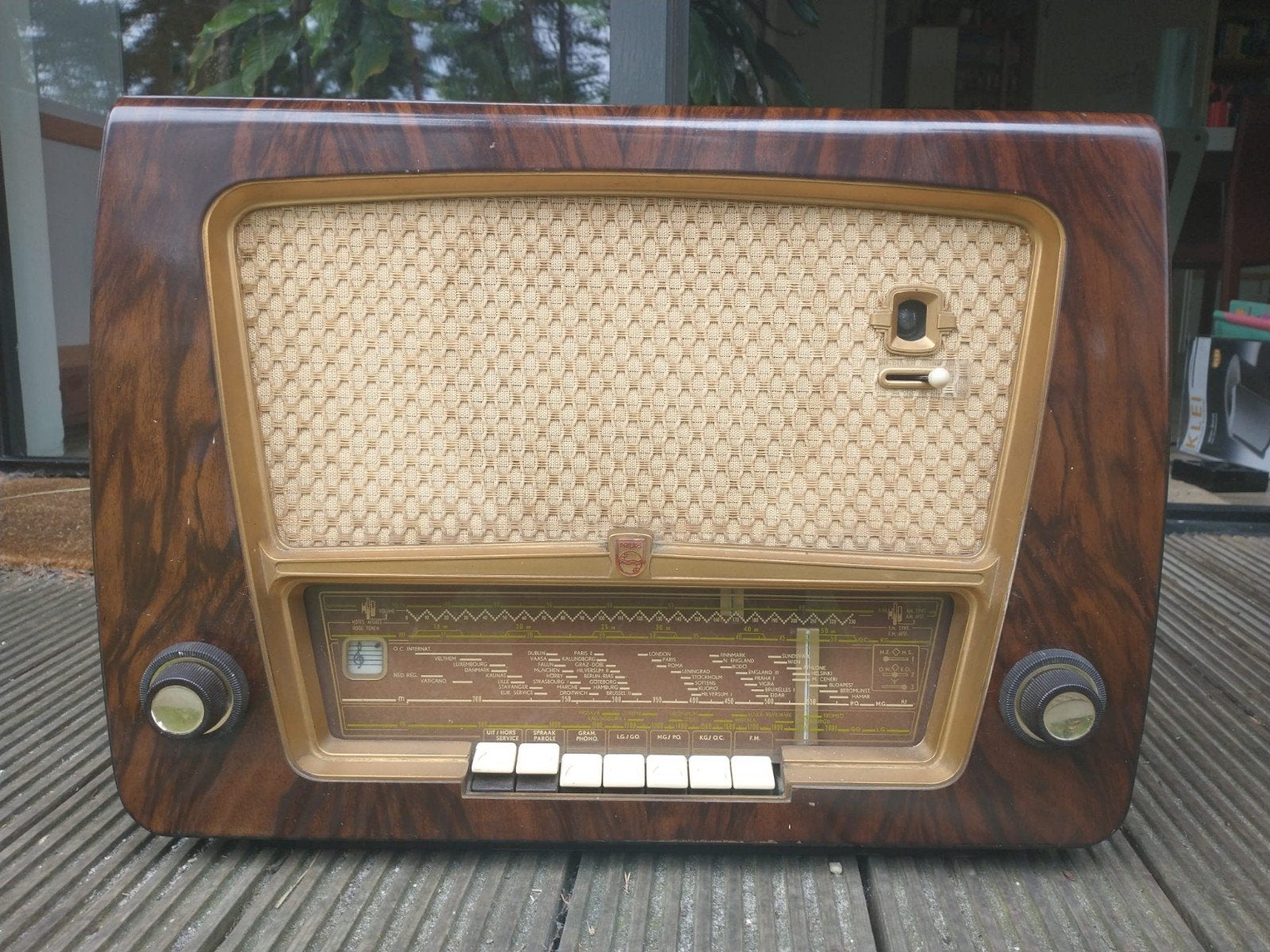 Philips BX553A Buizenradio - Vintage Radio, Ophalen, Gebruikt, Radio