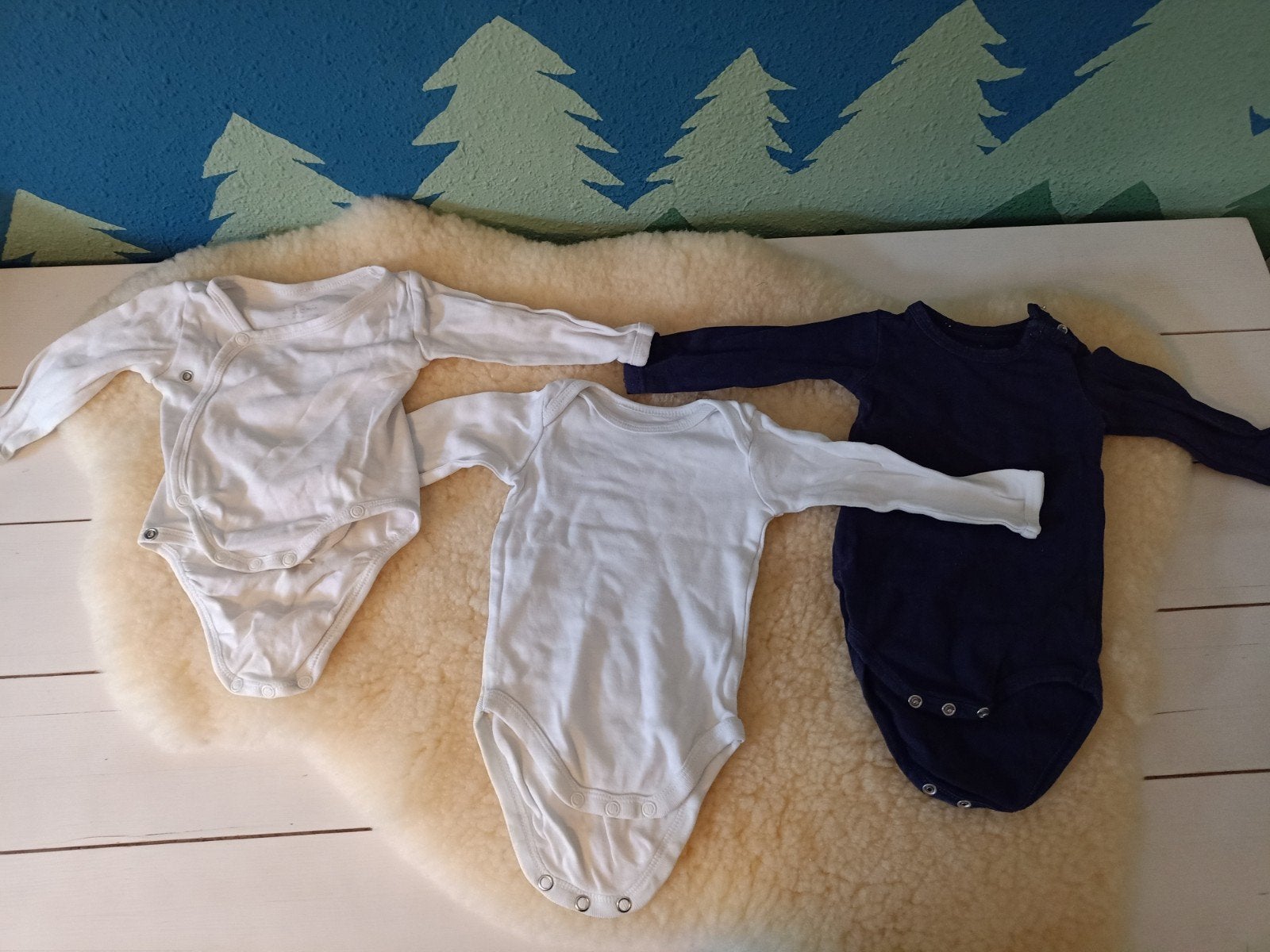 3 rompers lange mouwen - maat 50/56, Ophalen of Verzenden, Zo goed als nieuw, Hema, Jongetje of Meisje