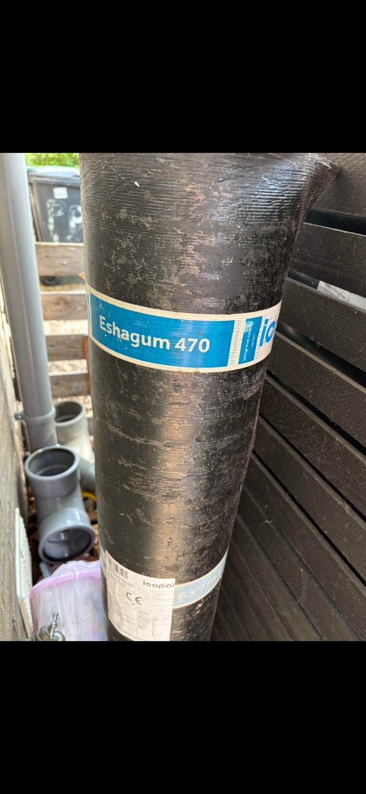 Rol dakleer eshagum 470 bezand, Ophalen, Overige materialen, Zwart, Nieuw