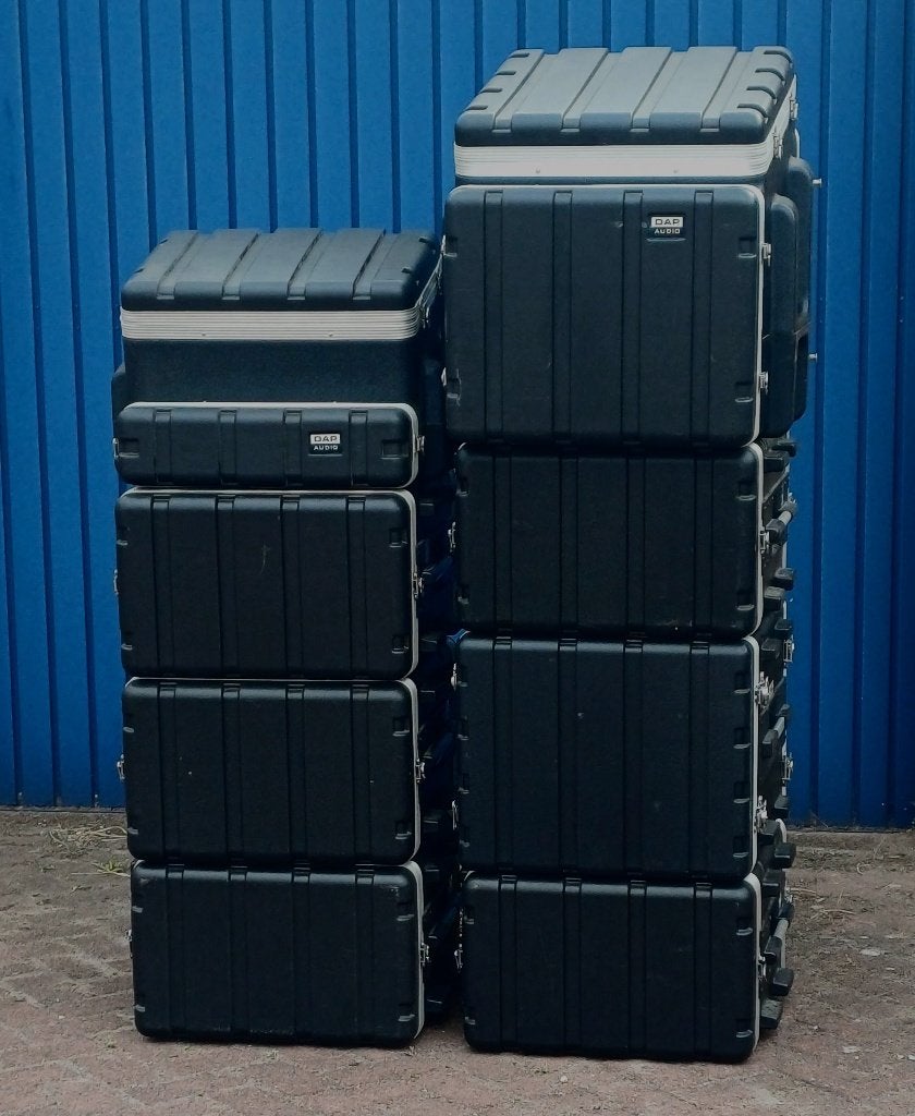 DAP 19" dubbel-deur ABS Flight cases 7x, Muziek en Instrumenten, Ophalen, Gebruikt, Overige instrumenten, Flightcase