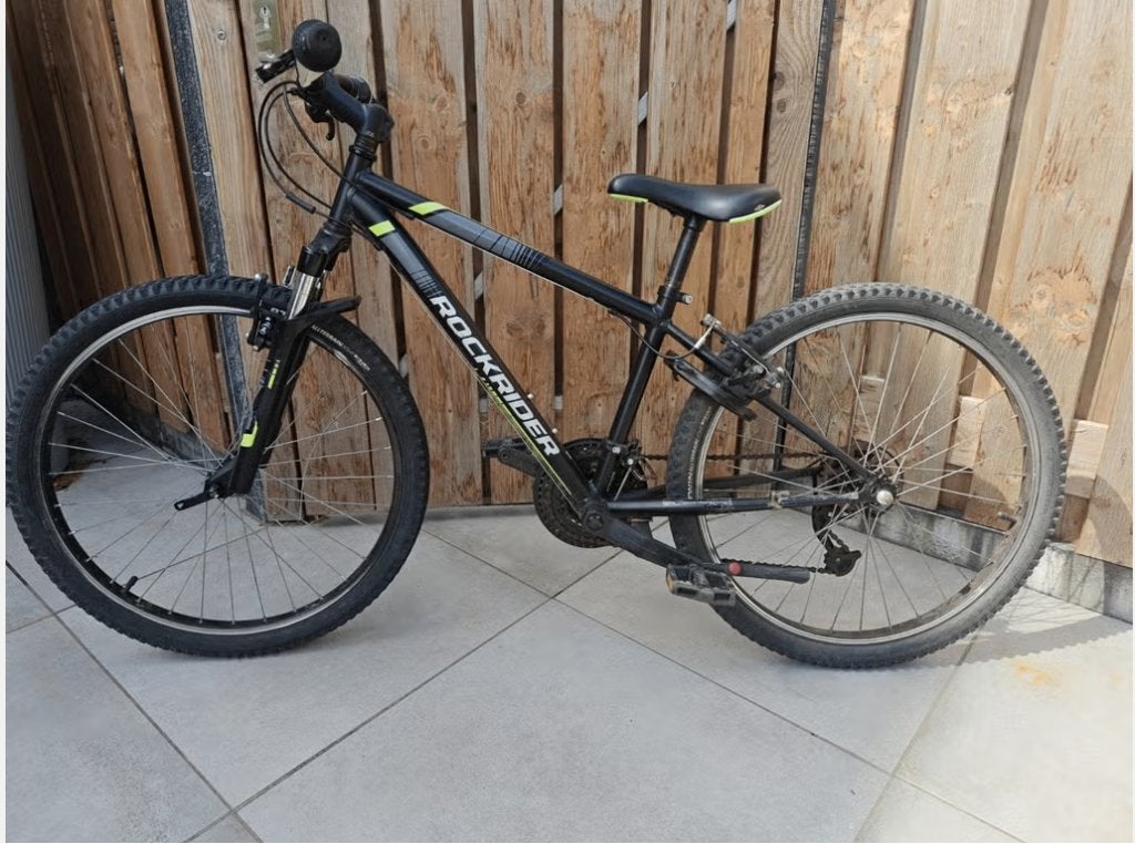 24 inch Rockrider fiets (KLUS FIETS), Ophalen, Rockrider, Handrem, Gebruikt