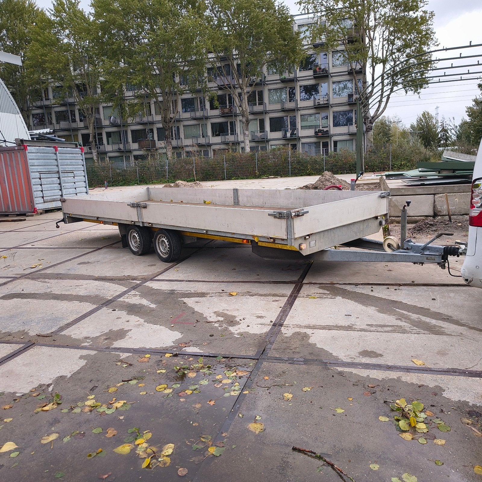 Eduard Plateauwagen 6m - 2700kg - Dubbelasser, Ophalen of Verzenden, Gebruikt