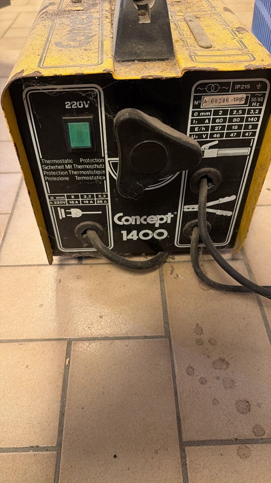 Lasapparaat Concept 1400 - Gebruikt maar functioneel, Doe-het-zelf en Verbouw, Ophalen of Verzenden, Gebruikt, Minder dan 150 ampère