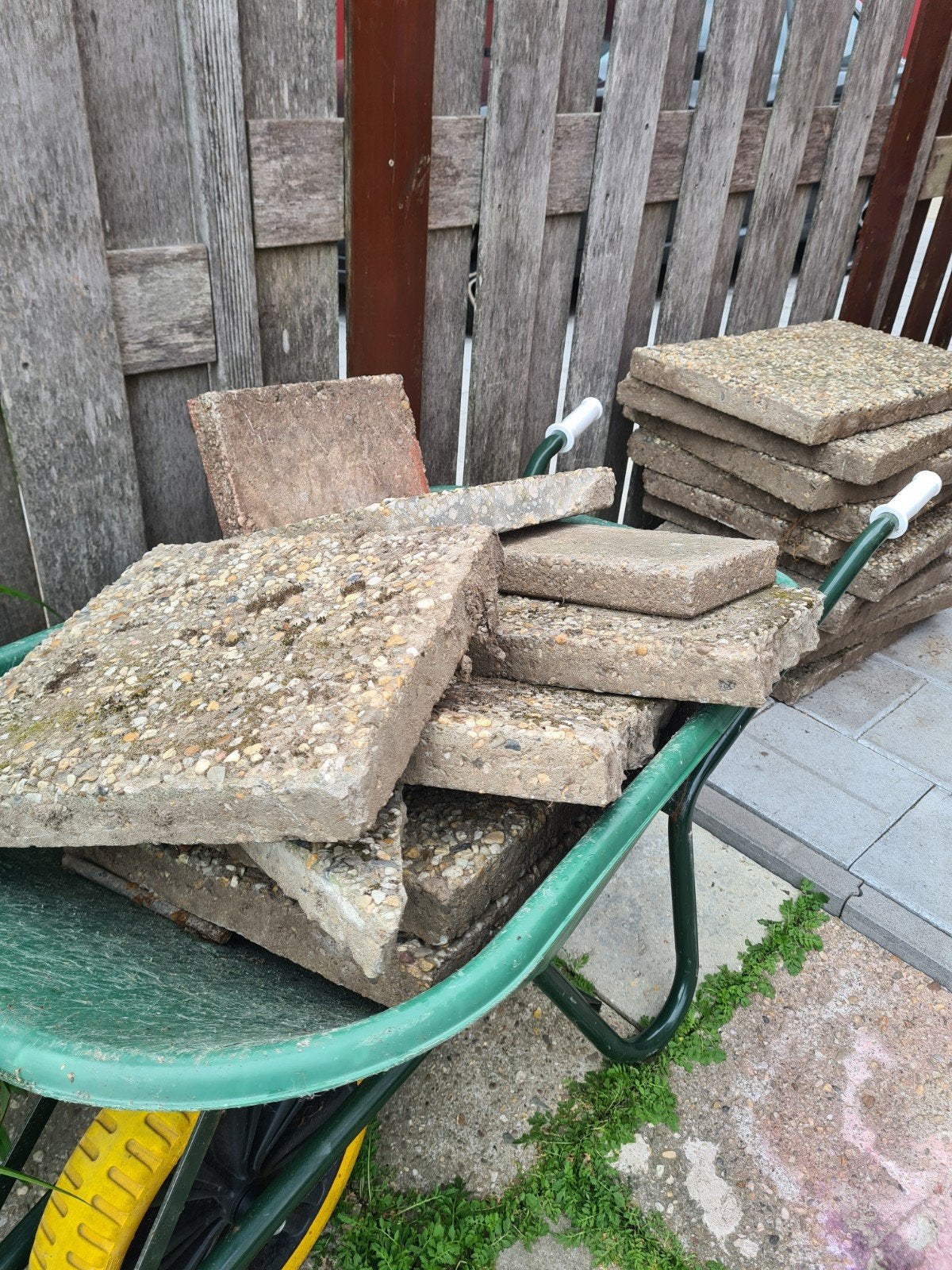 Gratis grindtegels, Ophalen, Gebruikt