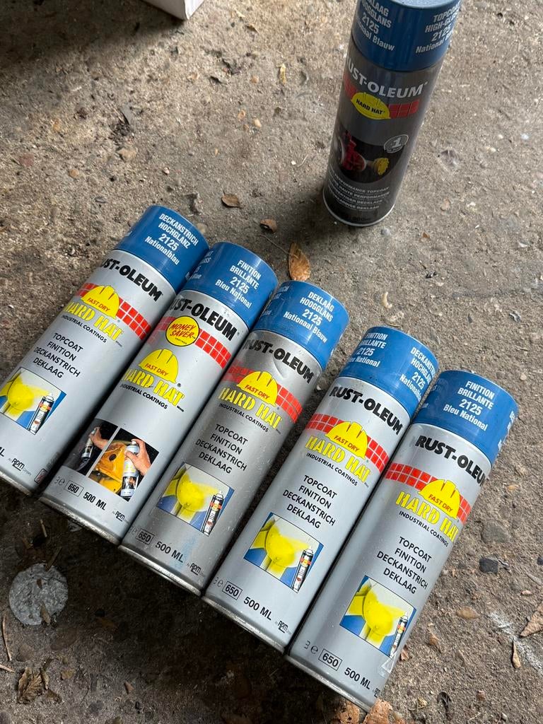 Hardhat rustoleum spuitbussen ral 2125, Ophalen of Verzenden