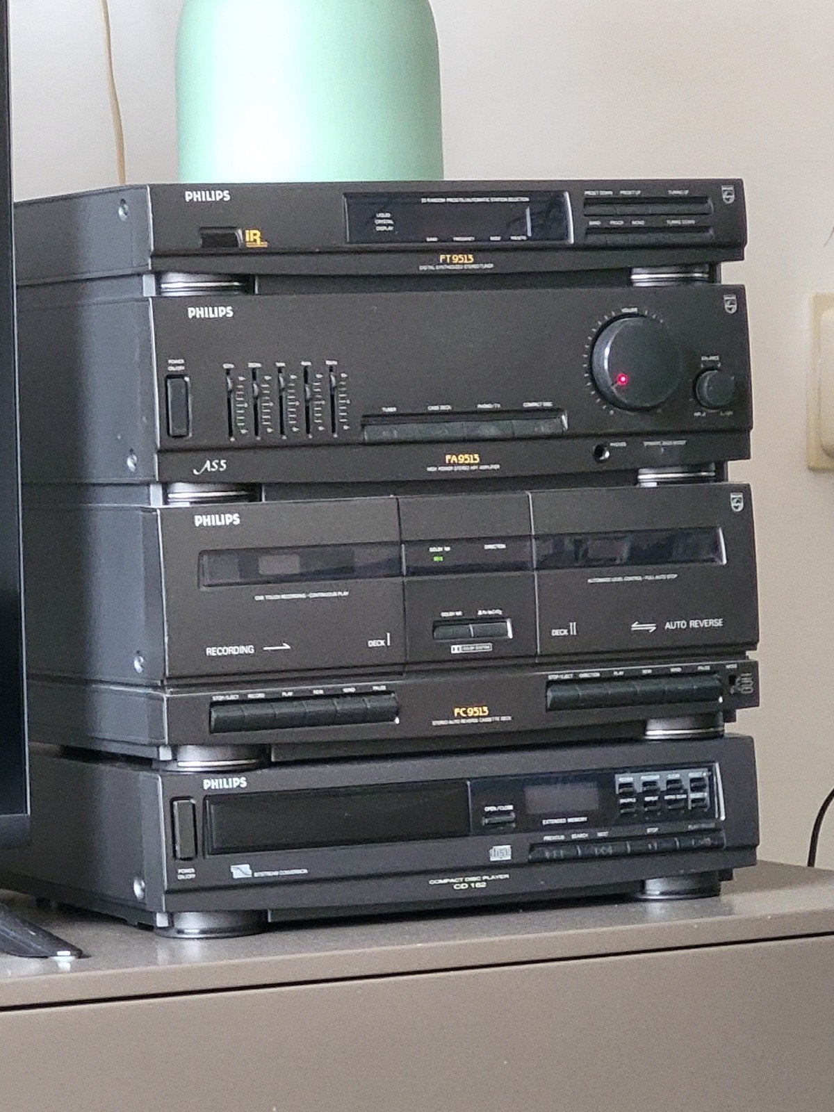 Philips Stereo Set met Boxen - Compleet en Functioneel, Ophalen, Gebruikt, Cassettedeck, Philips
