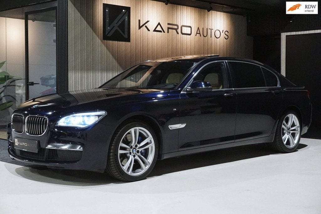 BMW 7-serie 750Li M xDrive B&O 360 HUD Dak Leer Softclos VOL, Auto's, Automaat, Gebruikt, 4395 cc, Zwart
