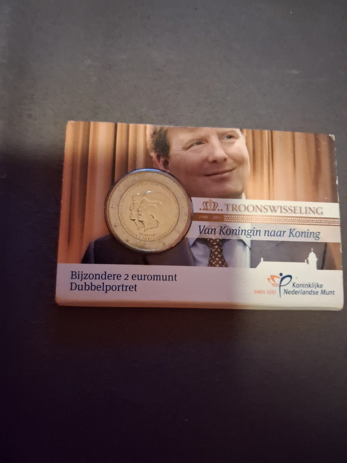 Bijzondere 2 euromunt Troonswisseling Dubbelportret, Postzegels en Munten, Munten | Nederland, Ophalen, Koningin Beatrix, Euro's