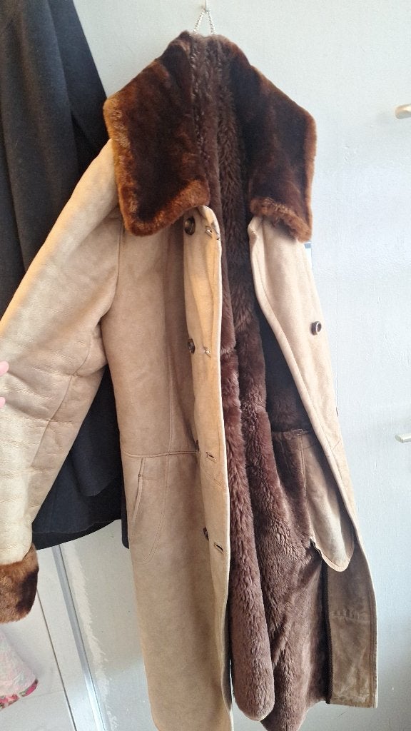 Zware elegante gevoerd dames bondjas, echt leder, maat L, Kleding | Dames, Ophalen of Verzenden, Zo goed als nieuw, Maat 42/44 (L)