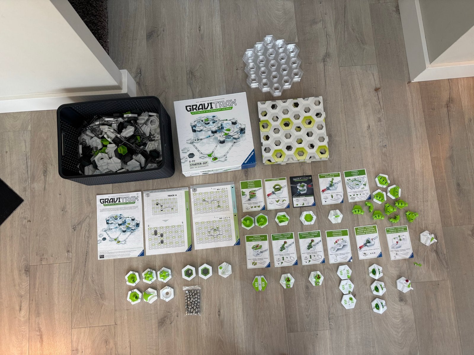 Super grote set - GraviTrax Starter Set met uitbreidingen, Ophalen of Verzenden, Zo goed als nieuw, Bouwen