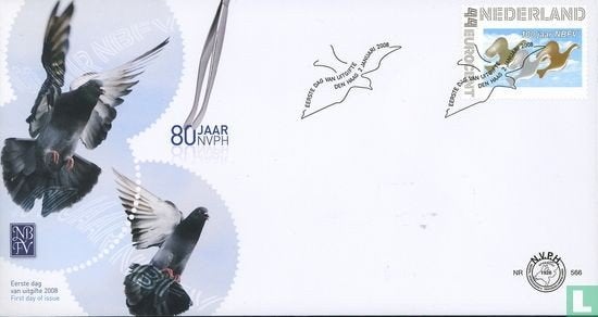 FDC E566 100 jaar NBFV 2008 NL onbeschreven, Ophalen of Verzenden, Nederland