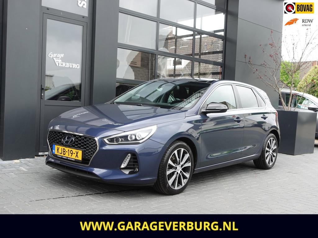 Hyundai I30 1.4 T-GDI Premium (Navi,Camera,Cruise,PDC,Stoel+, Voorwielaandrijving, Stof, 4 cilinders, Blauw