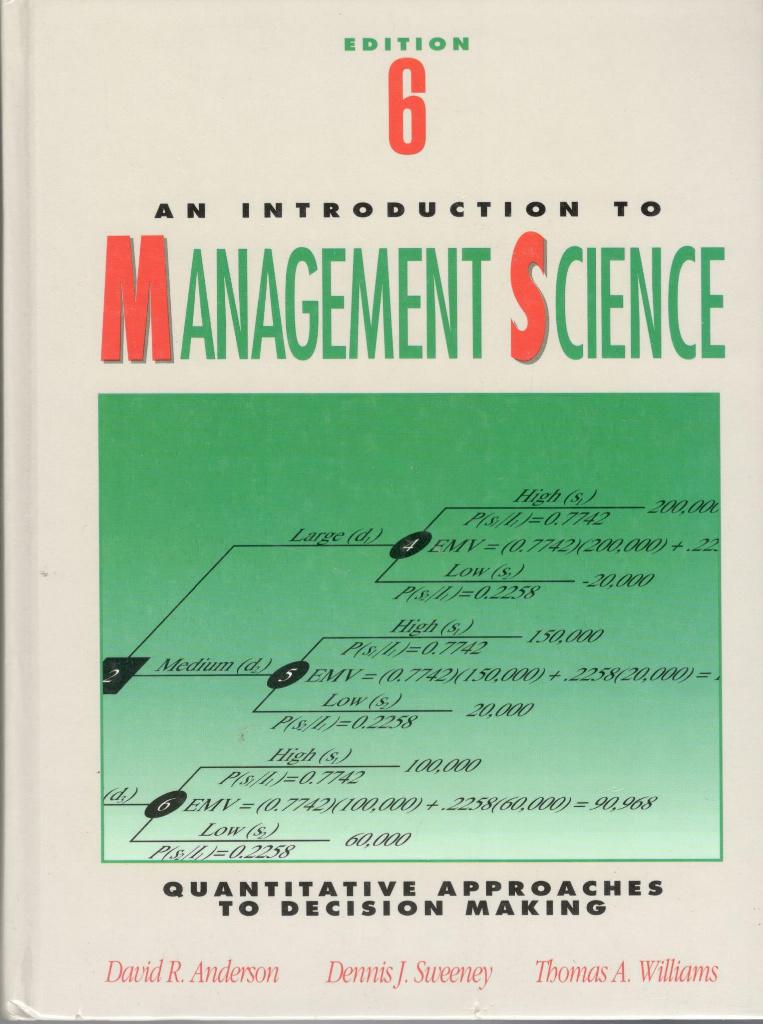 An Introduction to Management Science., Ophalen of Verzenden, Zo goed als nieuw