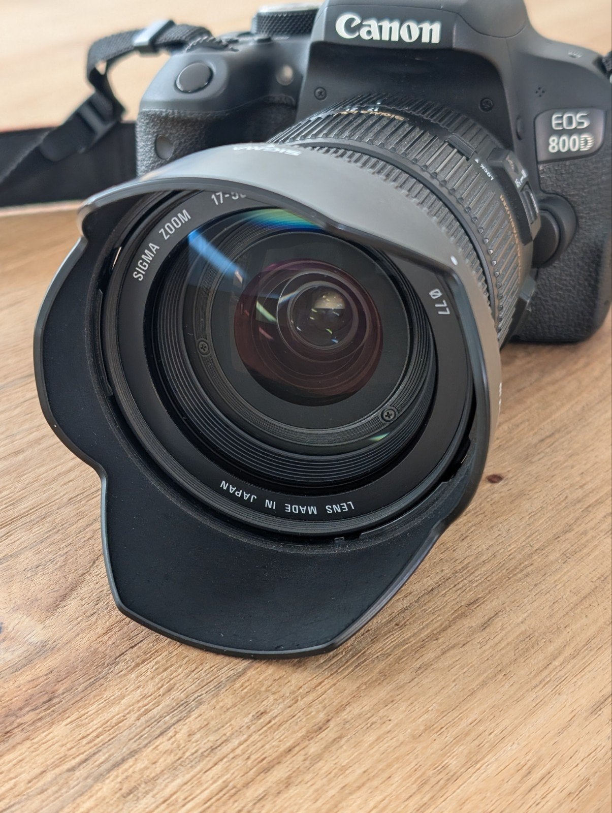 Canon 800D met Sigma 17-50mm lens - Complete set