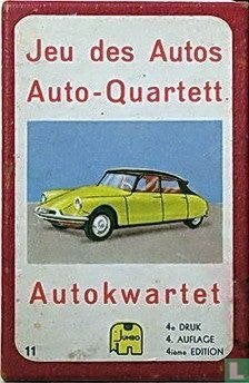 auto kwartet jumbo 4e druk - 1 kaartje is op getekend, Verzamelen, Ophalen of Verzenden, Gebruikt, Kwartet(ten)