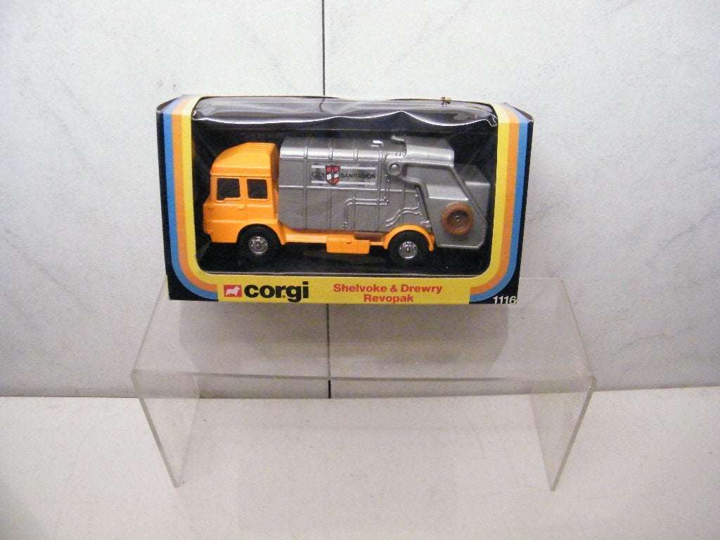 corgi 1116  shelvoke&drewry revopak nieuw in doos adv5, Hobby en Vrije tijd, Modelauto's | 1:43, Ophalen of Verzenden, Nieuw, Bus of Vrachtwagen