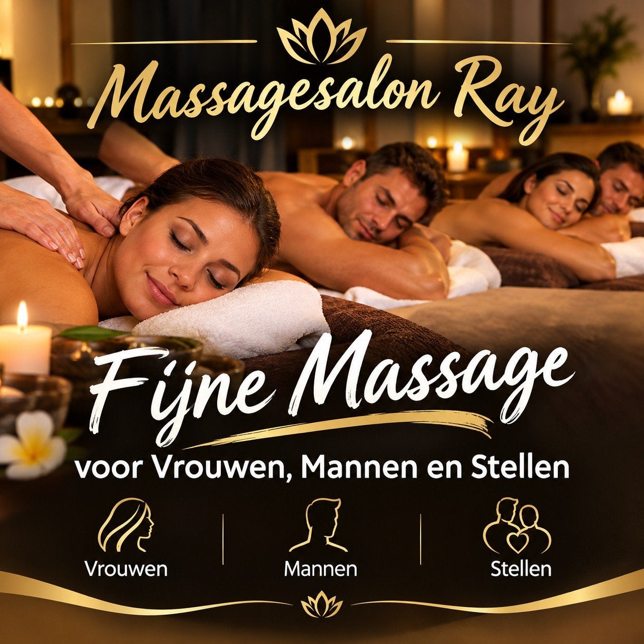 fijne massage voor Vrouwen mannen en stellen vanaf 30 euro