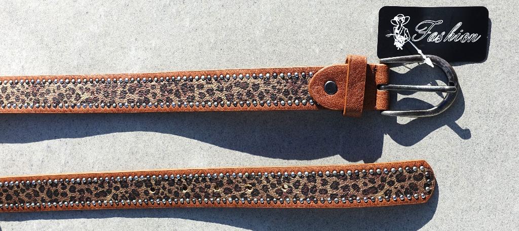 leren damesriem C9343 / 105 x 2,8 cm - ongebruikt, Kleding | Dames, Riemen en Ceinturen, Minder dan 3 cm, Overige kleuren, 100 cm of meer