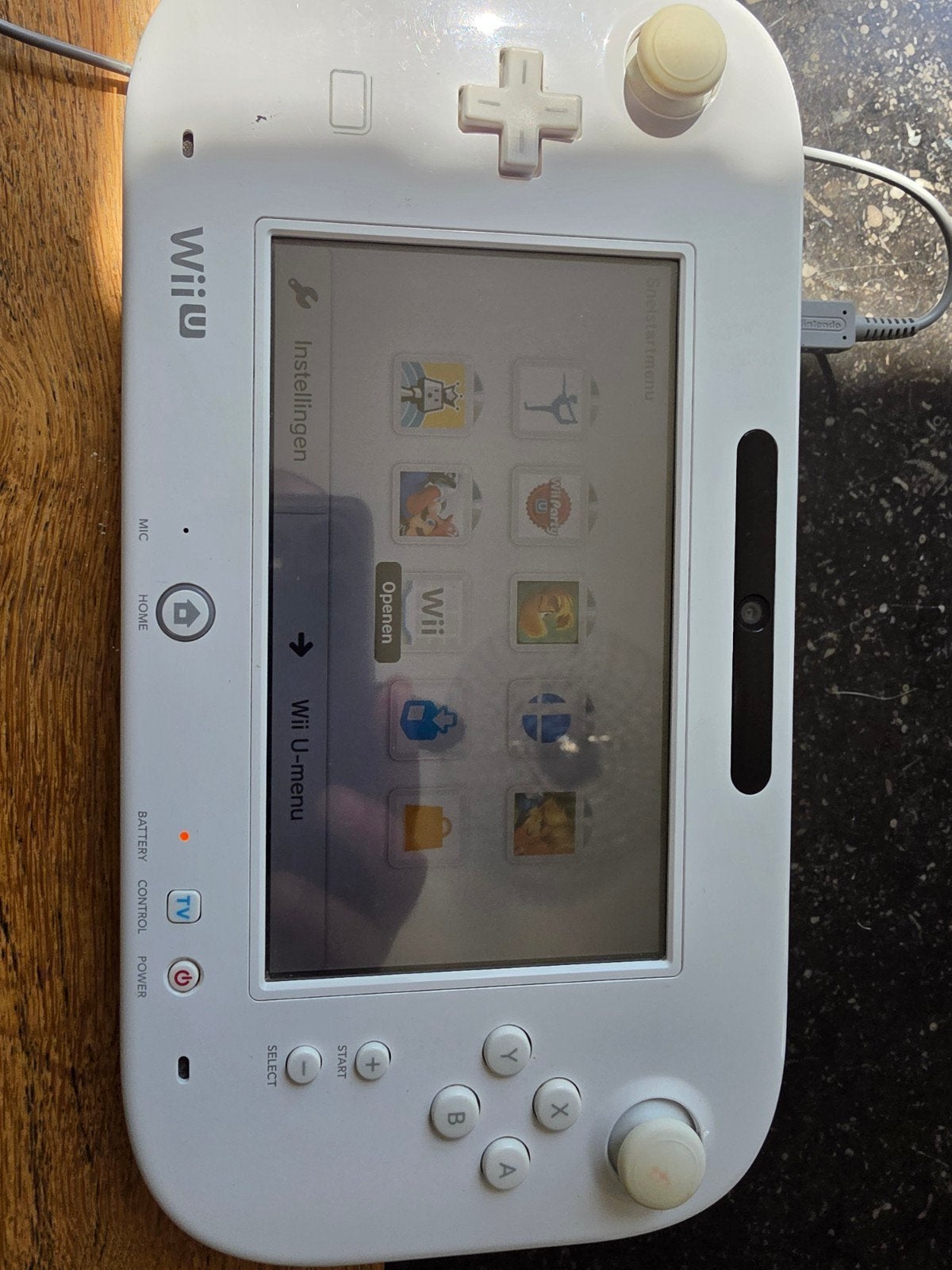 nintendo wii u gamepad wit los te koop, Spelcomputers en Games, Spelcomputers | Nintendo Wii U, Ophalen of Verzenden, Gebruikt