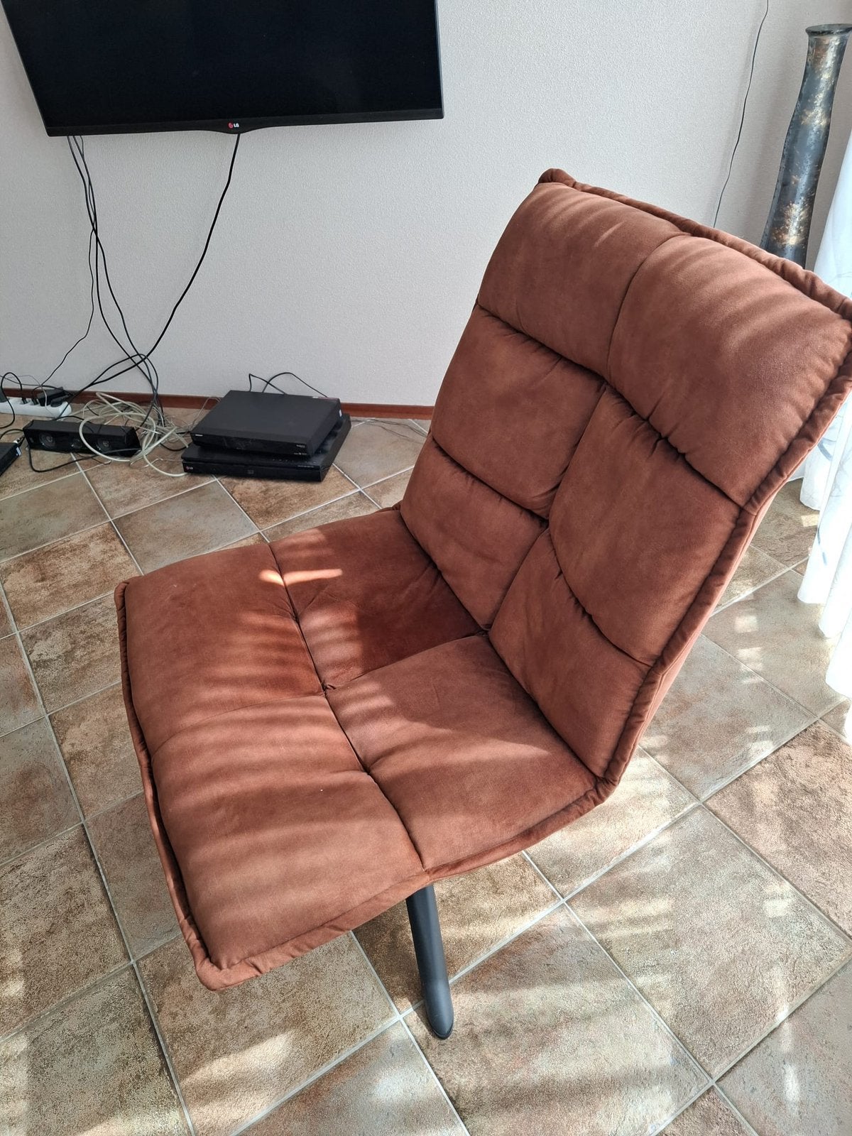 Draaifauteuil, Huis en Inrichting, Ophalen, 75 tot 100 cm, Zo goed als nieuw, Stof