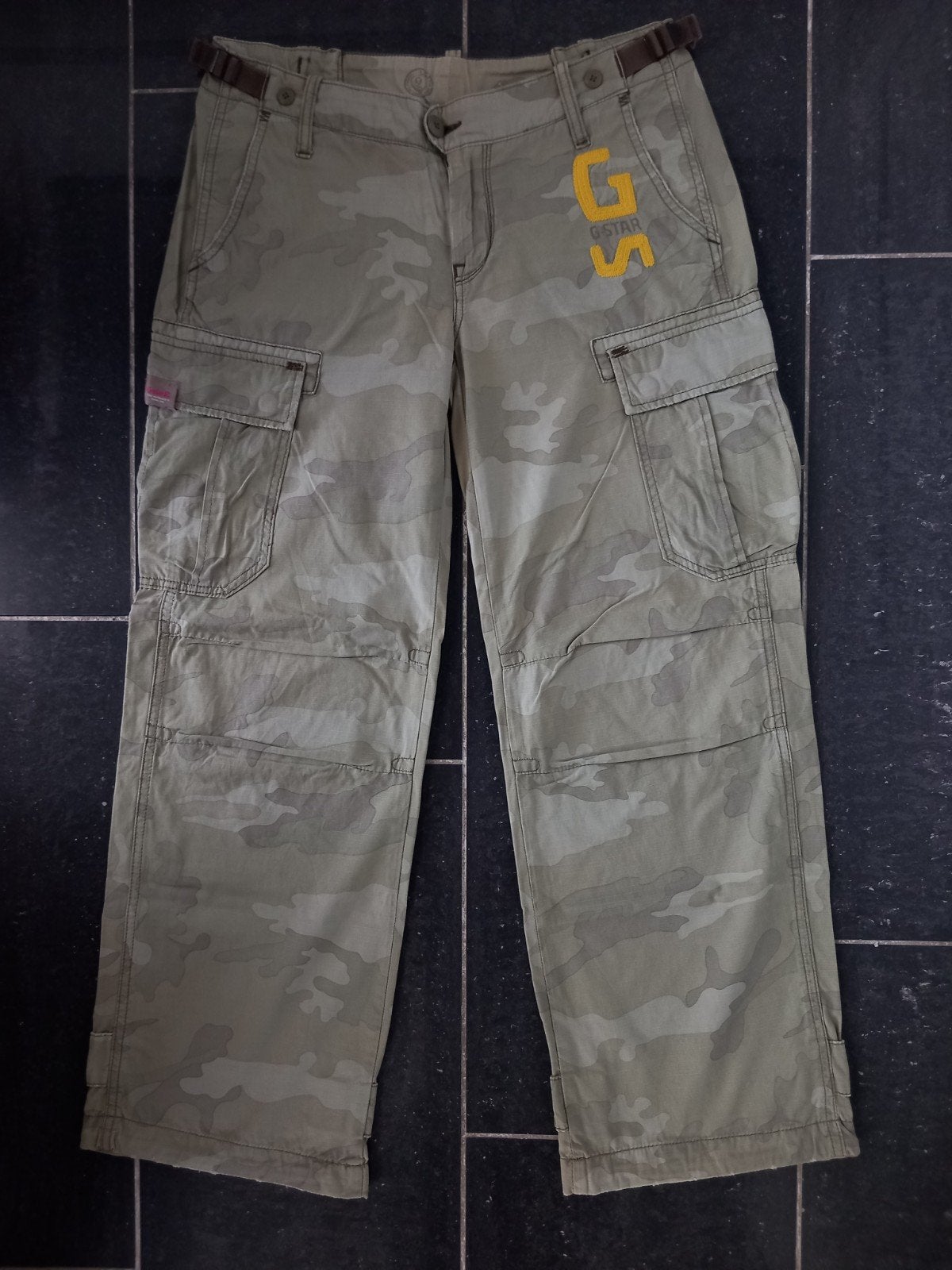 G-star Raw Army Camouflage Cargobroek m 30 zeer goede staat!, Kleding | Dames, Maat 38/40 (M), G-star Raw Denim, Ophalen of Verzenden