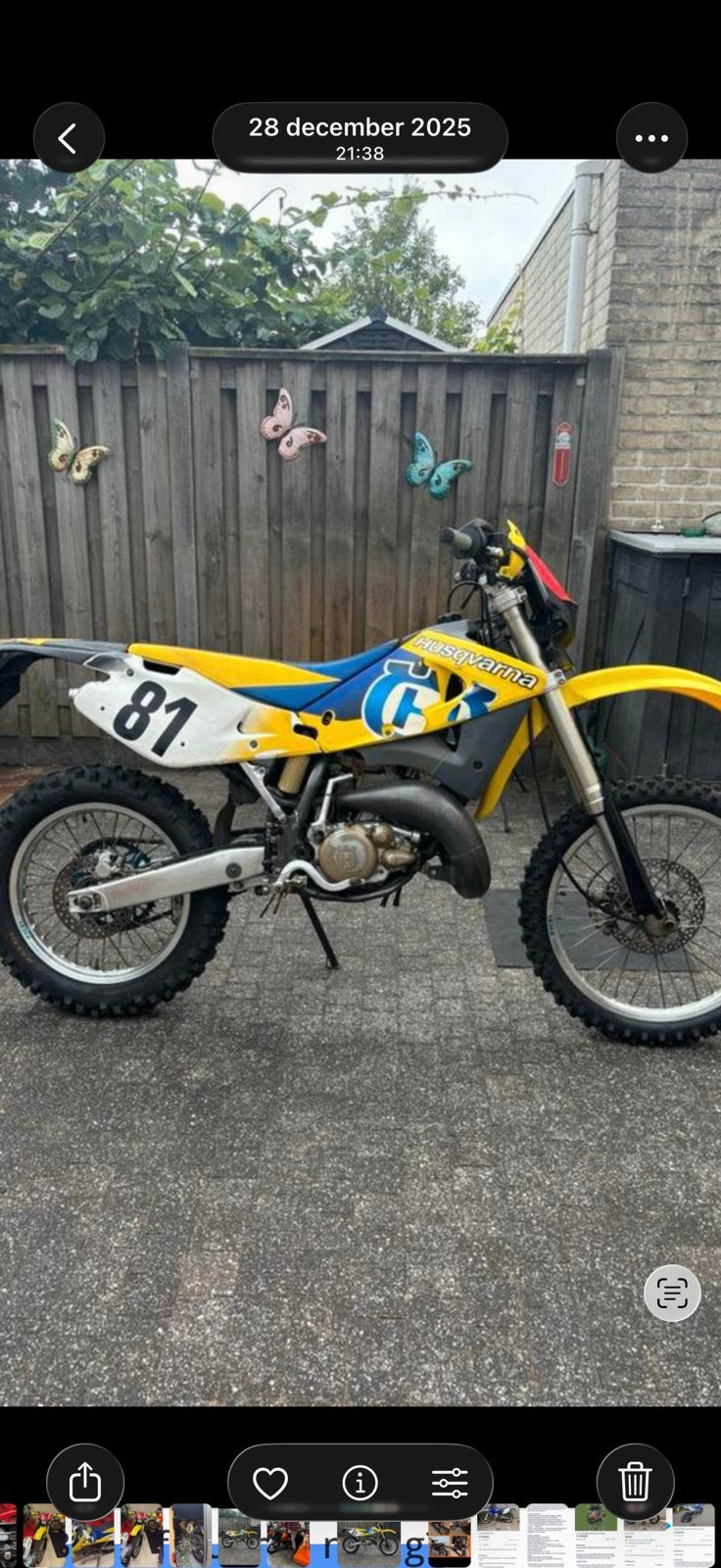 Husqvarna wr 125 2002, Motoren, Particulier, Crossmotor